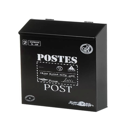 Ящик почтовый Аллюр черный с замком 2 ключа