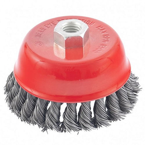 "Щетка для УШМ 100мм чаша метал проволок""MATRIX"""