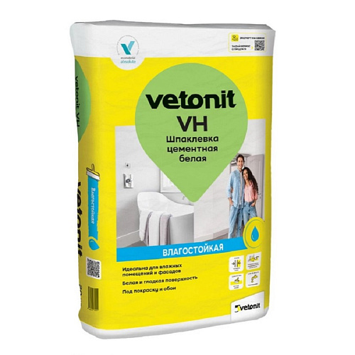 Шпатлевка цементная Ветонит VH белая