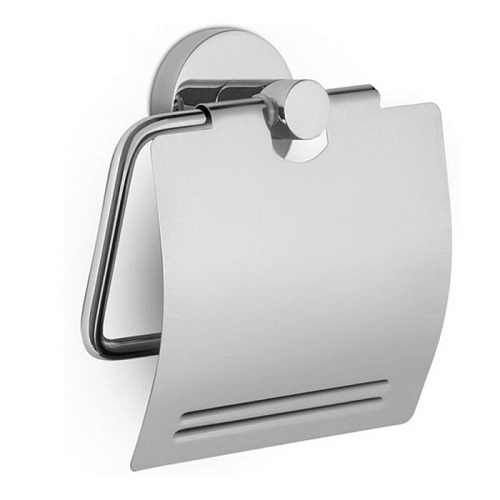 Держатель туалетнй бумаги LAZIO с крышкой хром Держатель туалетнй бумаги LAZIO с крышкой хром
