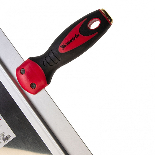 Шпатель фасадный нержавеющая сталь 250мм 2-компонентная ручка широкое полотно MATRIX