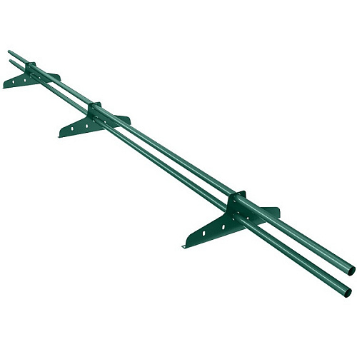 Снегозадержатель неоцинкованный круглая труба RAL6005 лапка-треугольная 3м Снегозадержатель неоцинкованный круглая труба RAL6005 лапка-треугольная 3м