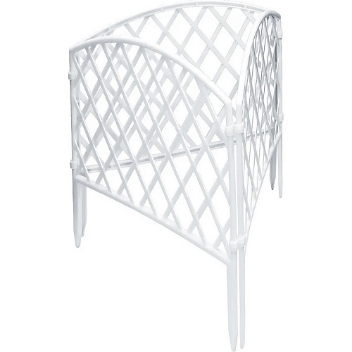 Заборчик Декоративный № 6 Плетенка белый