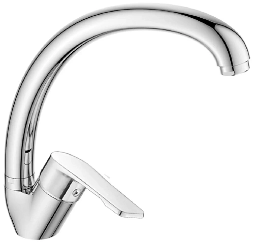 Смеситель DECOROOM одноручн для кухни с высоким изливом хром DR23021