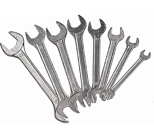 Набор ключей рожковые 6-22 мм (8шт)