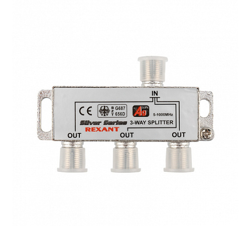 РазветвительТВ сигнала REXANT 05-6102 на 3ТВ F-штек