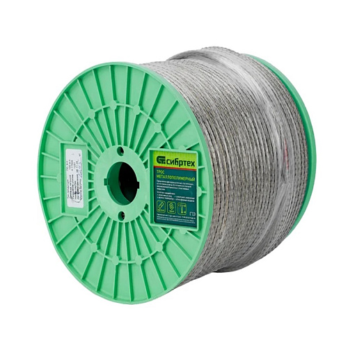 Трос металлополимерный прозрачный 8мм