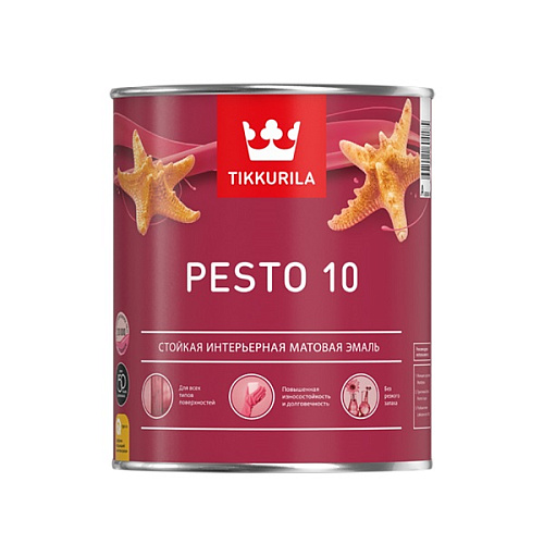 Краска EURO PESTO 10С мат. 0,9л