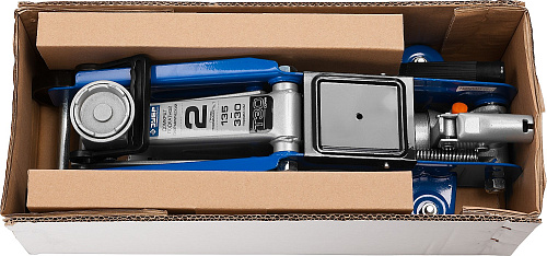 Домкрат ЗУБР ПРОФЕССИОНАЛ Т30 2т 135х330мм подкатной гидравлический