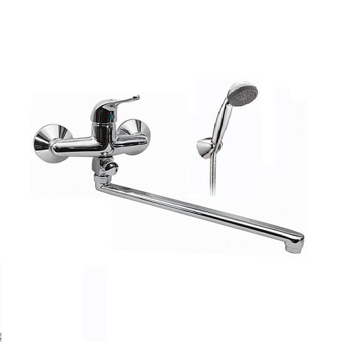 Смеситель д/ванн поворот.излив 350мм хром