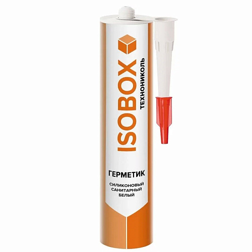 Герметик ISOBOX силиконовый санитарный белый 260мл