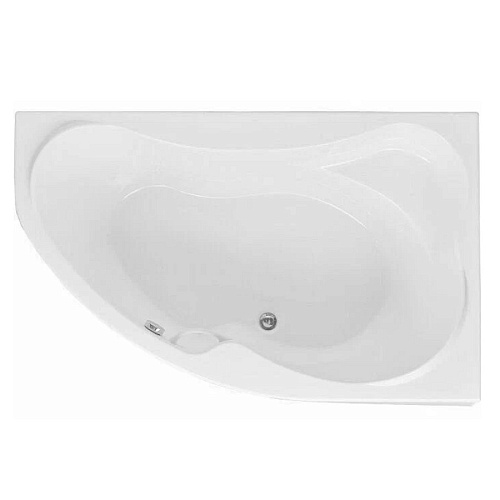 Ванна акриловая AQUANET CAPRI R 160x110 с каркасом и фронтальной панелью 205386 (176555)