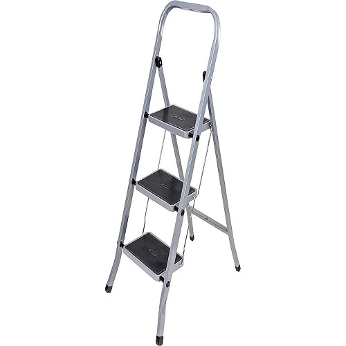 Стремянка стальная с широкими ступенями 3 ступени h 26,7 м