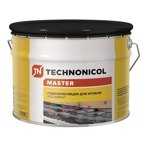 Мастика битумно -резиновая AguaMast ТЕХНОНИКОЛЬ MASTER 10кг