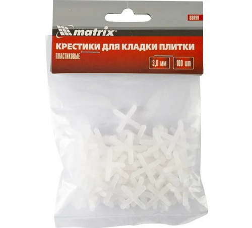 Крестики для кафельной плитки 3мм 100шт MATRIX