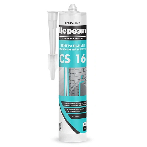 Герметик силиконовый Церезит CS16 нейтральный прозрачный 280 мл