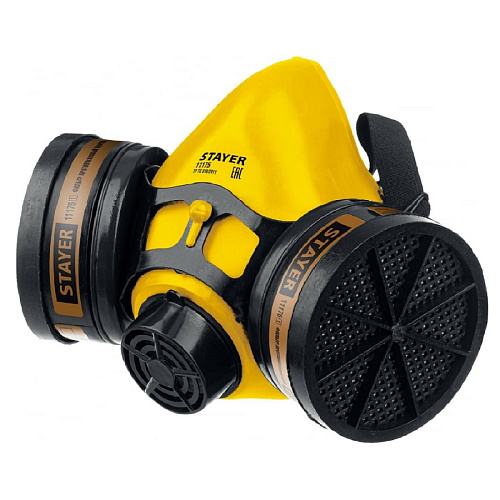 Респиратор противогазовый два фильтра HF-6000