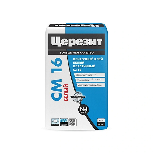 Клей плиточный Церезит СМ 16 Белый