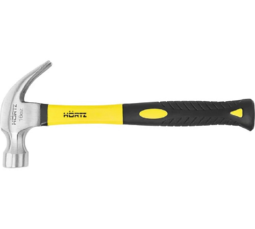 Молоток гвоздодер фибергласовая ручка 250г MINI