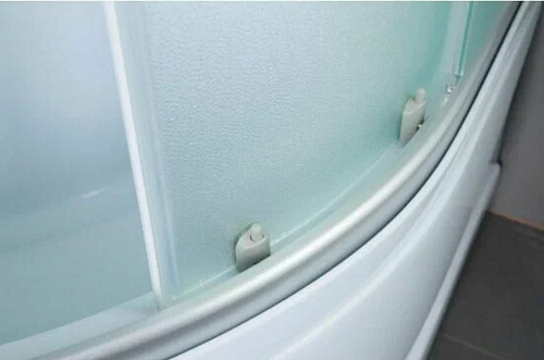 Душевая кабина Erlit ER3508TP-C3-RUS 80х80,1/4 круга, стекл.матовое,профиль серебр высокий под,сифон