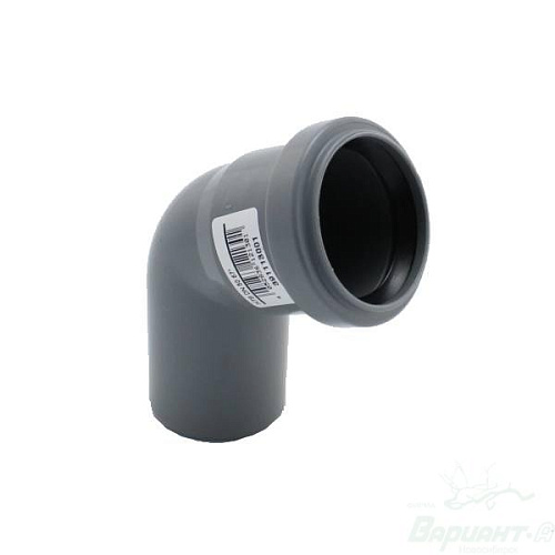 Отвод канализационный d50 мм 67°