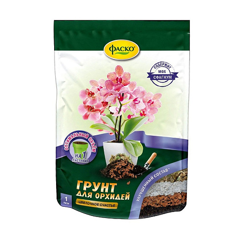 Почвогрунт специализированный  Орхидея Цветочное счастье Фаско 1л