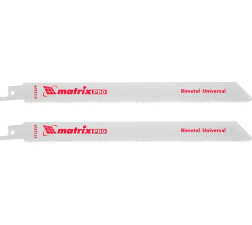 Полотна по дереву для сабельной пилы 200/8,5мм Matrix (2шт)
