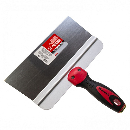 Шпатель фасадный нержавеющая сталь 250мм 2-компонентная ручка широкое полотно MATRIX