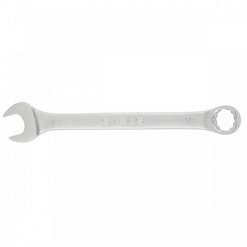 Ключ комбинированный 19мм матовый хром STЕLS