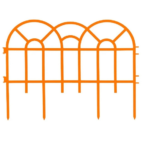Заборчик Аркада 3м оранжевый 7 секций