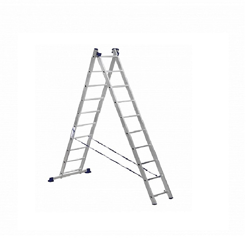 Лестница двухсекционная универсал. 2х10 ступеней h 4,5 м