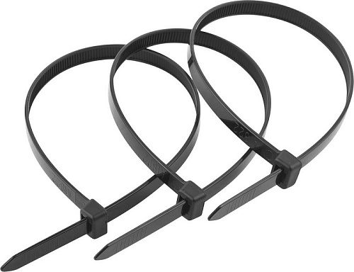 Хомуты нейлоновые ЗУБР КС-Ч1 2,5х80мм черные