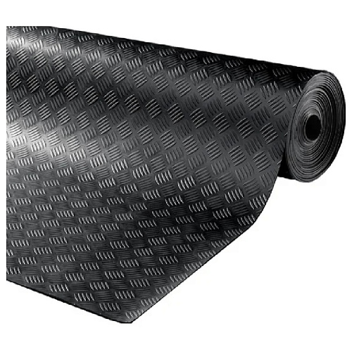 Резиновый коврик 1,5х10м "Шашки"