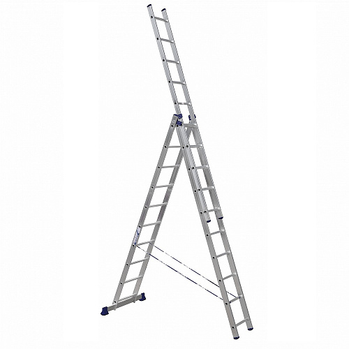 Лестница трехсекционная универсальная 3х7 ступеней h 3.94 м