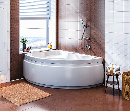 Ванна акриловая Bas Лагуна 170х110 с каркасом и передней панелью