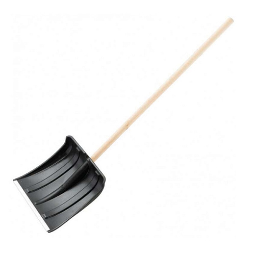 Лопата снеговая Аляска 365х360мм с черенком