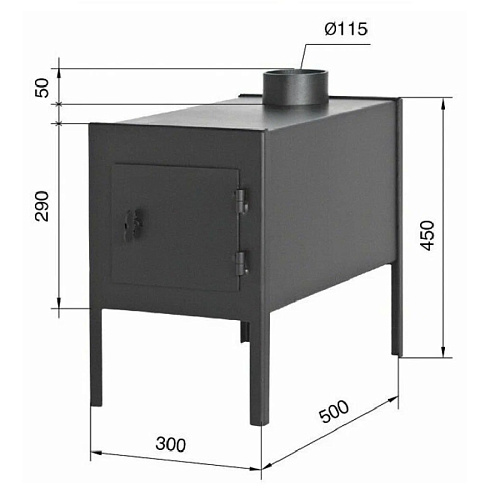 "Печь отопительная Везувий "Мини"