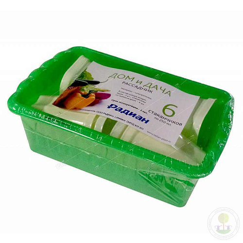 Ящик для рассады Дом и Дача 247х166х82 на 6 стаканчиков