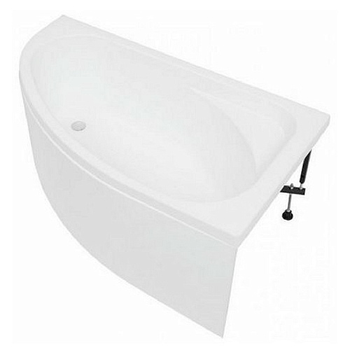 Ванна акриловая асимметричная AQUANET Mia 140x80 R правая с каркасом 246887