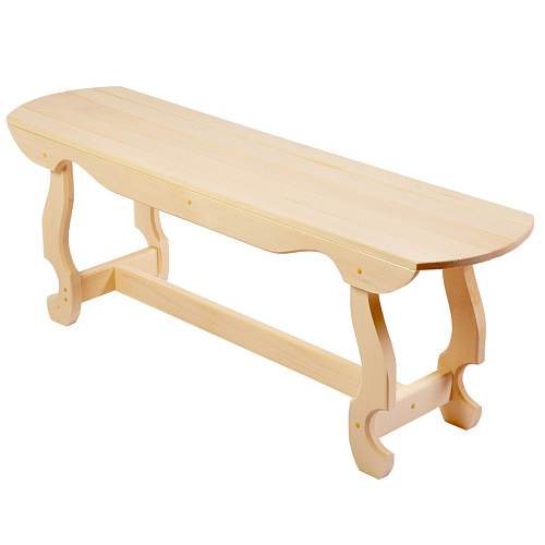 Лавка Фигурная 120х35х43,5см липа