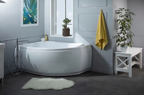 Ванна акриловая AQUANET CAPRI 170x110 L левая с каркасом и фронтальной панелью 205345/155531