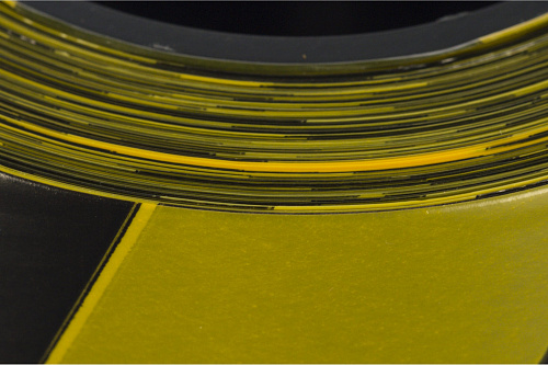 Сигнальная лента черно-желтый 75ммх200м ЗУБР Мастер