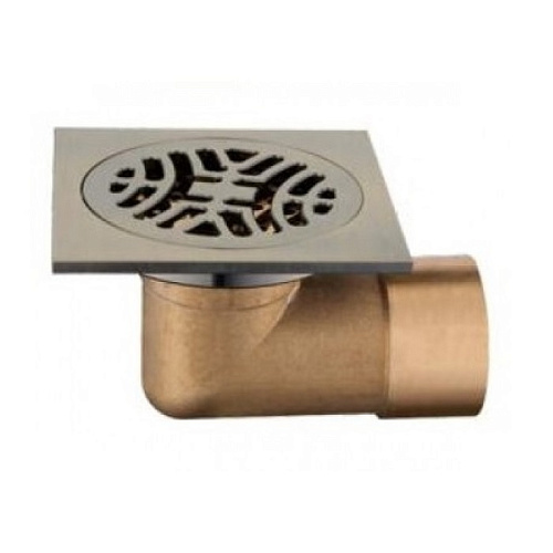 Трап душевой бронза 100х100