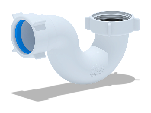 Сифон АНИ 11/2 без выпуска прямоточный пластик