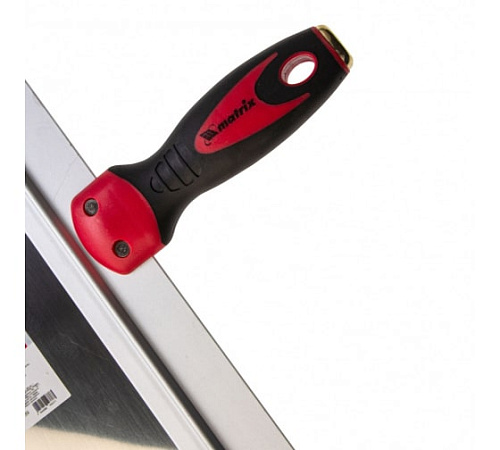 Шпатель фасадный нержавеющая сталь 350мм 2-компонентной ручка широкое полотно MATRIX