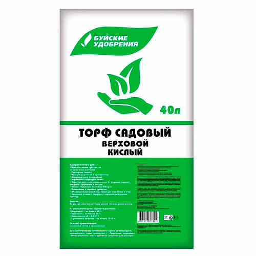 Торф Верховой кислый Буй 40 л