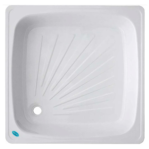 Поддон душевой Лагуна 700х700х130 стальной квадрат