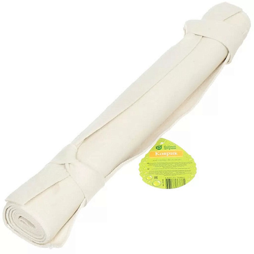 Коврик для бани и сауны 50х150 войлок белый