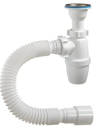 Сифон для тюльпана  с выпуском 11/2 и гибким соединенением 40х4