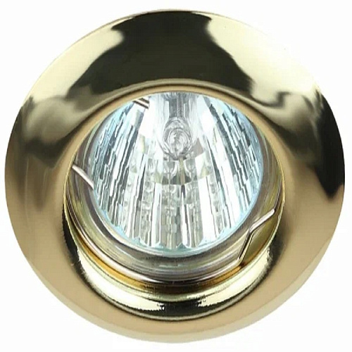 Светильник ЭРА MR16 штампованный золото